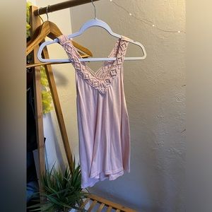 American Eagle Outfitters Pink Boho Tank-Top